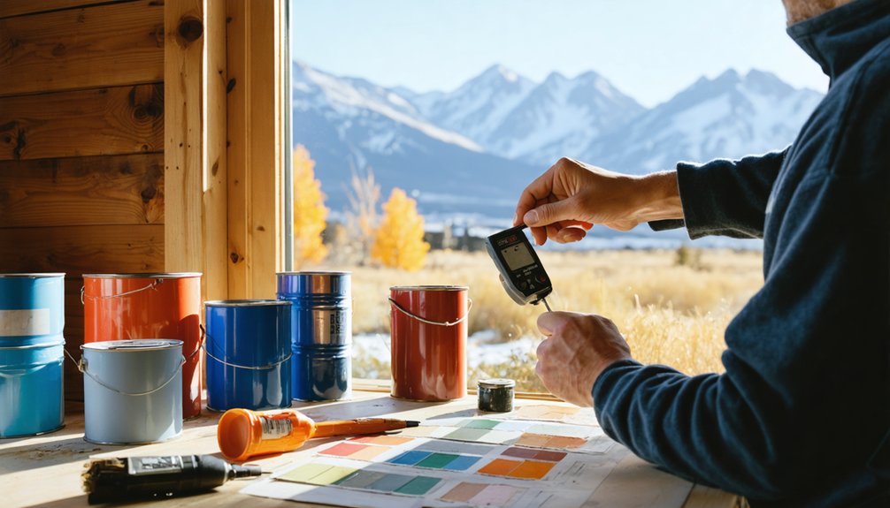 acrylic temperature resistant moisture barrier paint formulations