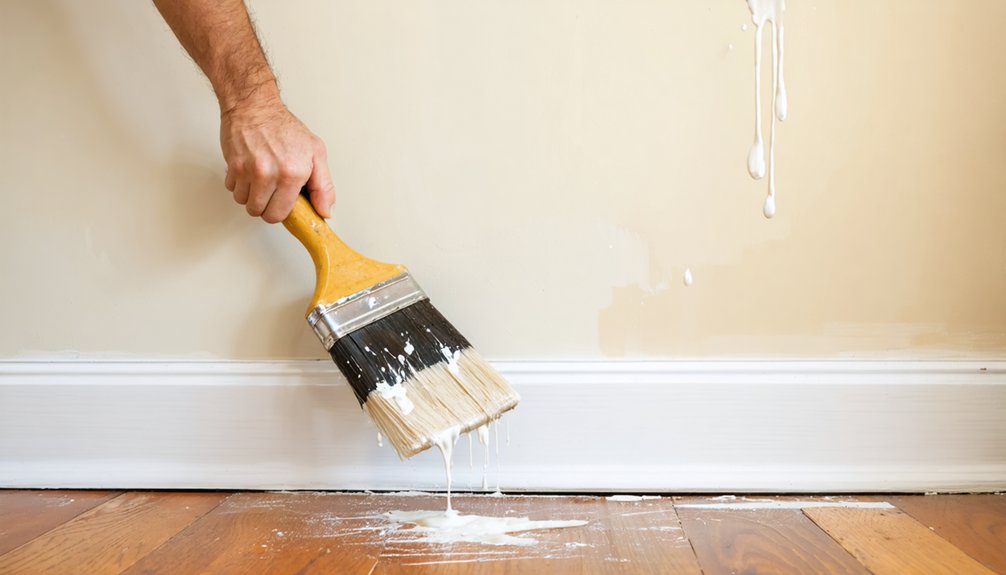 careful painting prevents interior imperfections