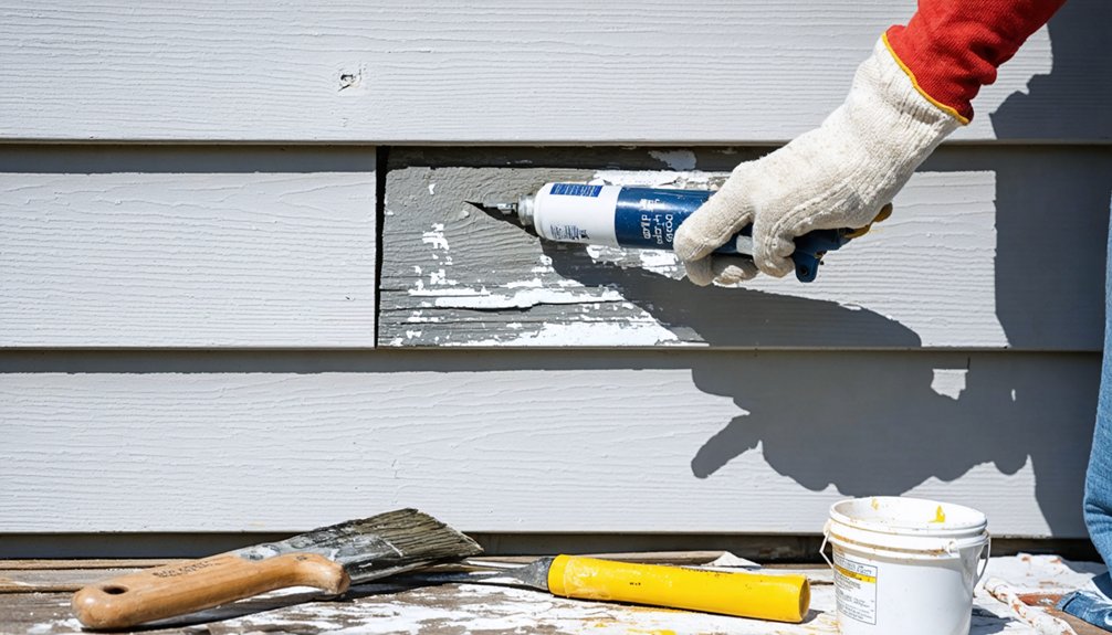 comprehensive caulking and surface preparation