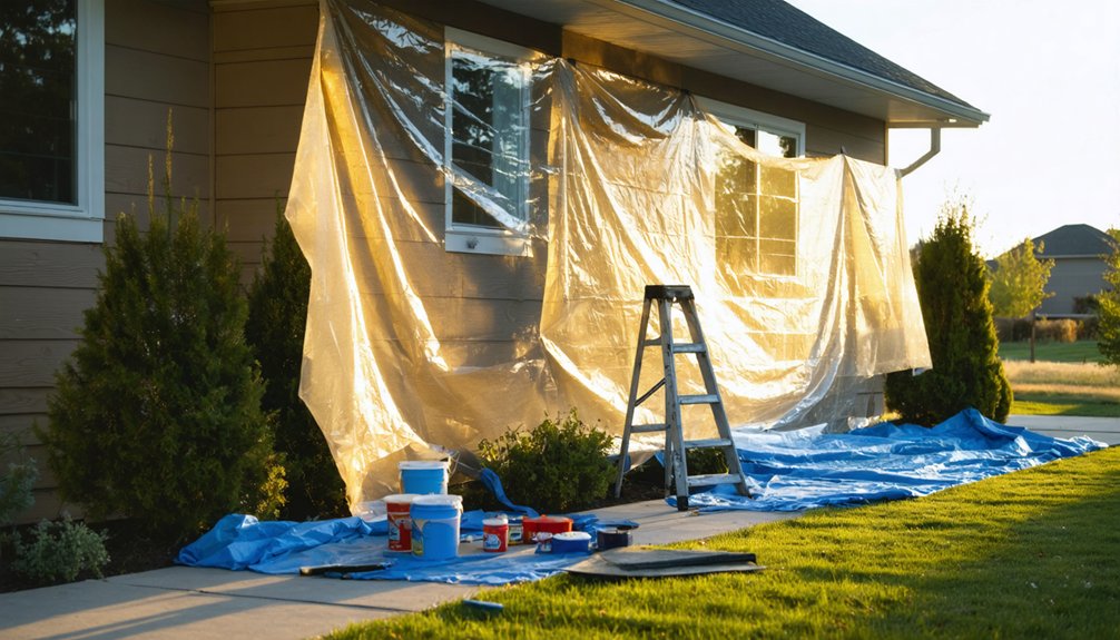 comprehensive property protection before painting