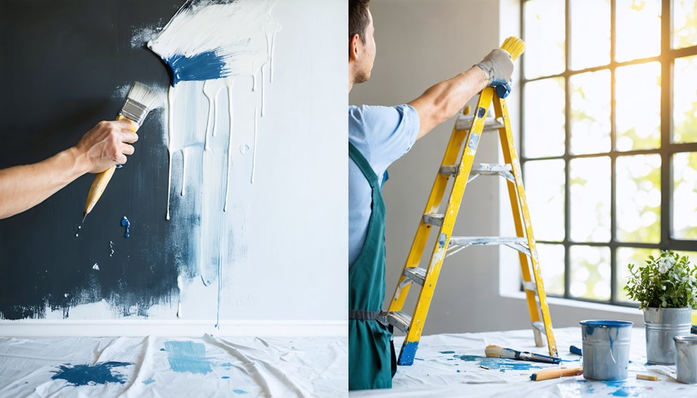 diy painting versus professional painter