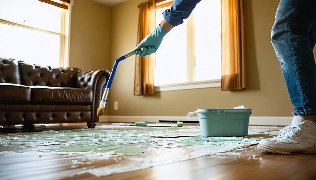 meticulous preparation ensures professional painting