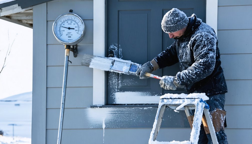 minimize cold weather painting risks