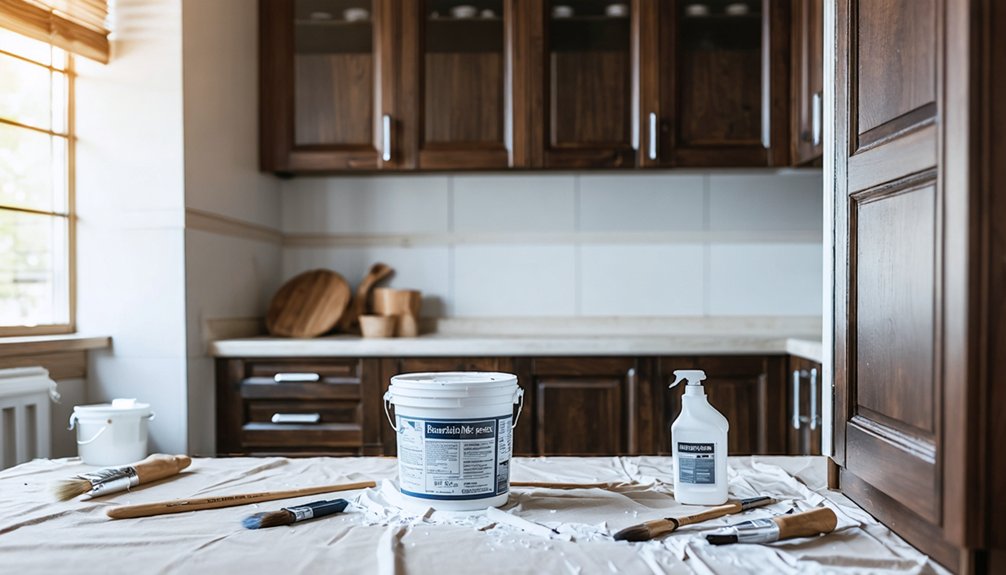 paint kitchen cabinets without sanding