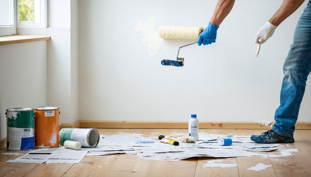 painting interior house cost varies