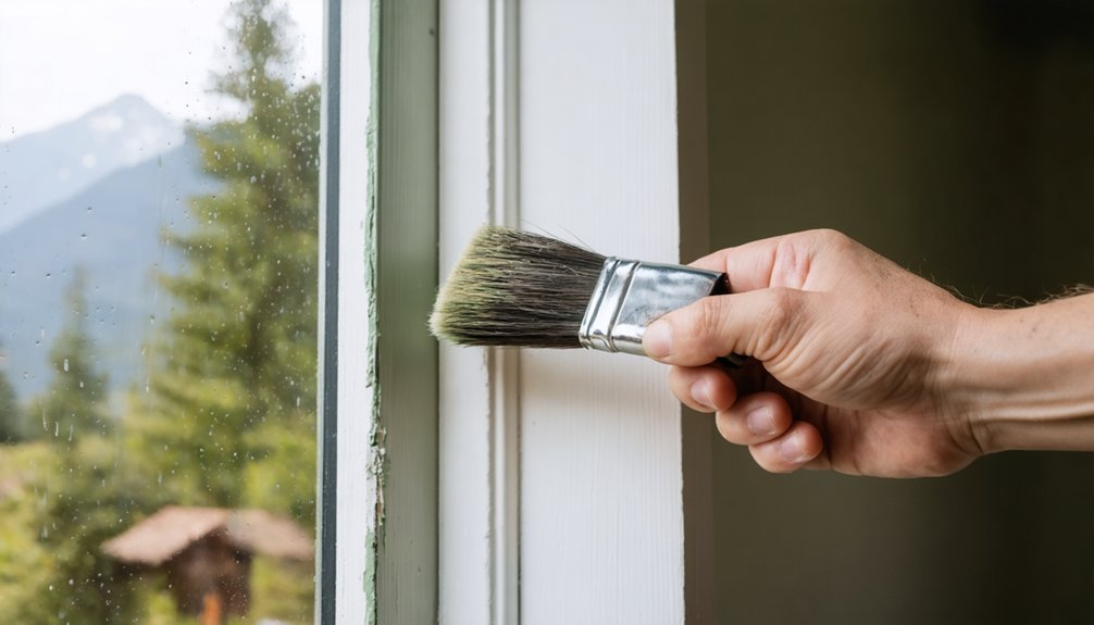 precise brush control meticulous edge painting