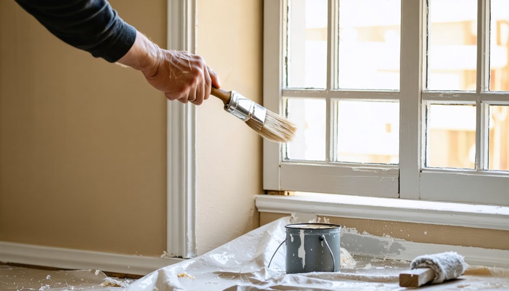 precise systematic trim painting technique