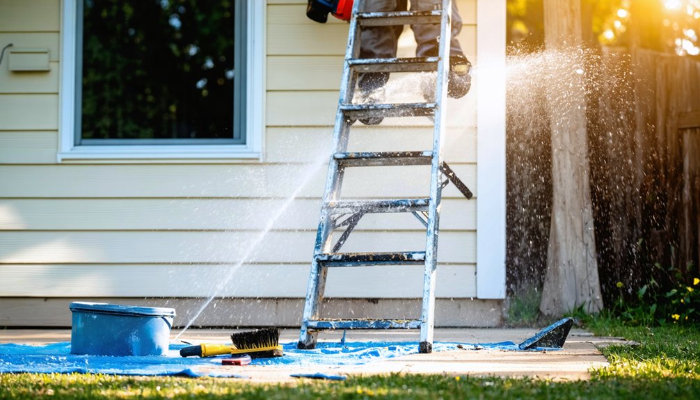 prepare home exterior for painting