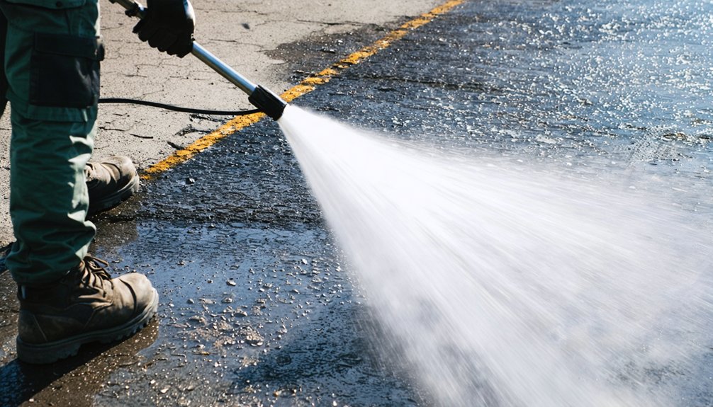 pressure clean driveway effectively