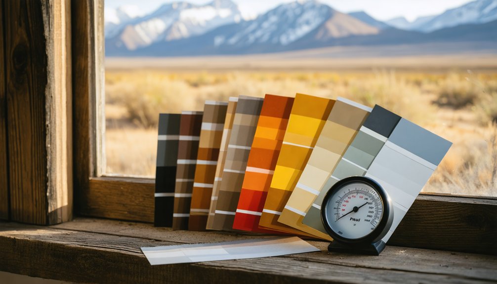 temperature resilient acrylic latex paint selection