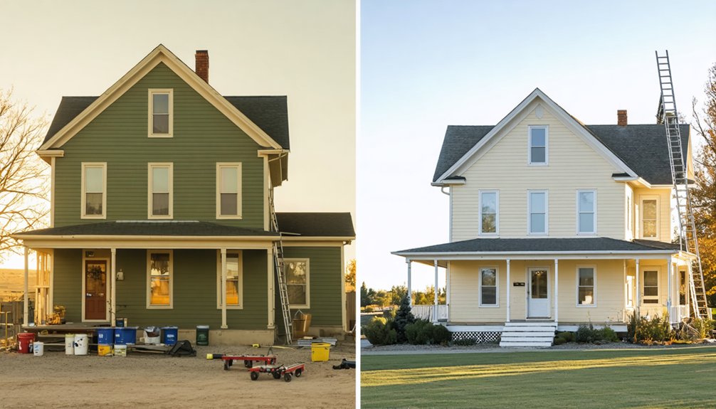 two story painting costs higher