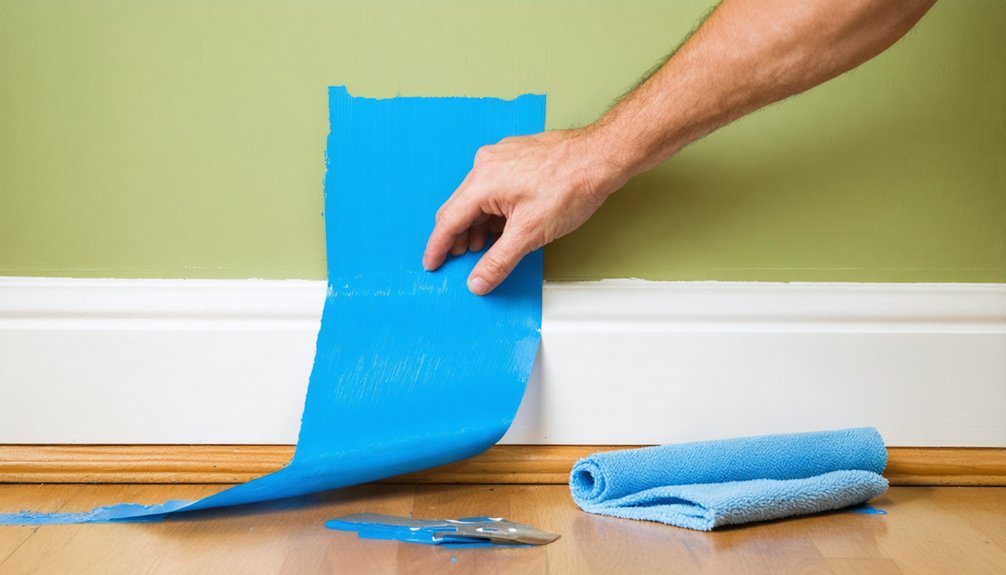 wet paint maintenance final touch procedures