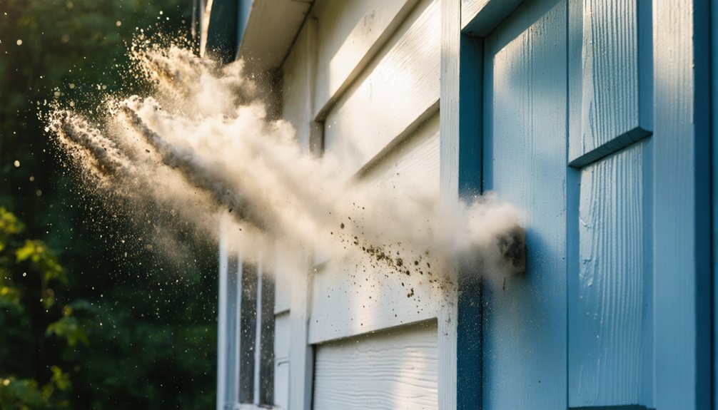 wind driven paint damage